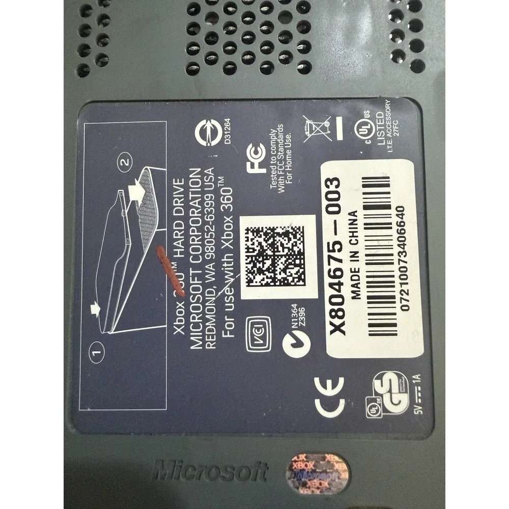 OEM Official Microsoft Xbox 360 Hard Drive HDD X804675-003 20GB External Genuine